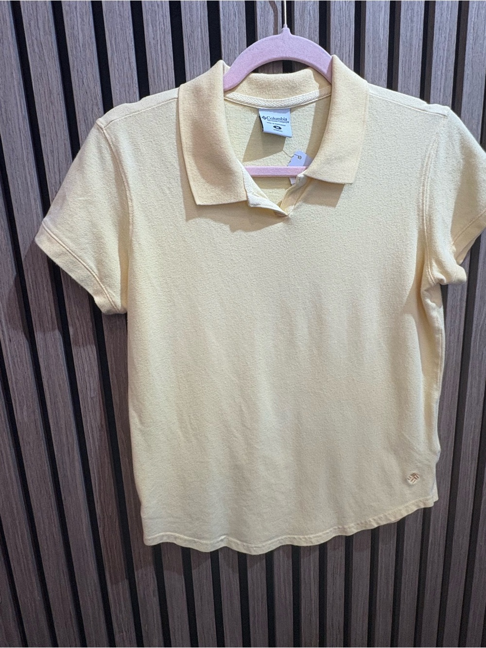 Columbia Kids Pale Yellow Polo